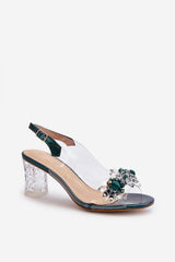  Sandále na opätkoch model 195570 Step in style 