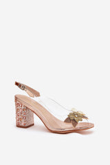  Sandále na opätkoch model 210694 Step in style 