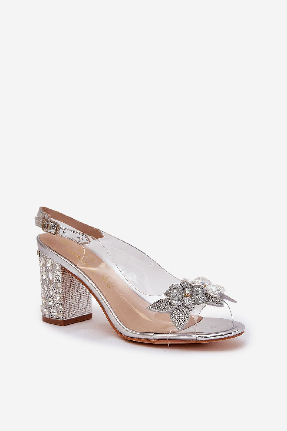  Sandále na opätkoch model 210696 Step in style 