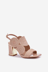  Sandále na opätkoch model 210709 Step in style 