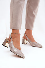  Sandále na opätkoch model 211372 Step in style 