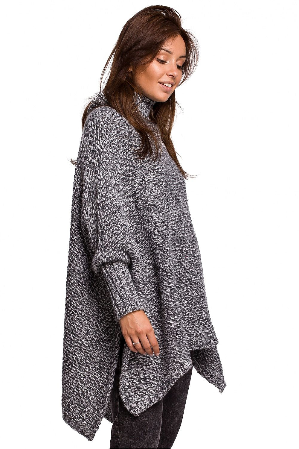  Pončo model 148266 BE Knit 