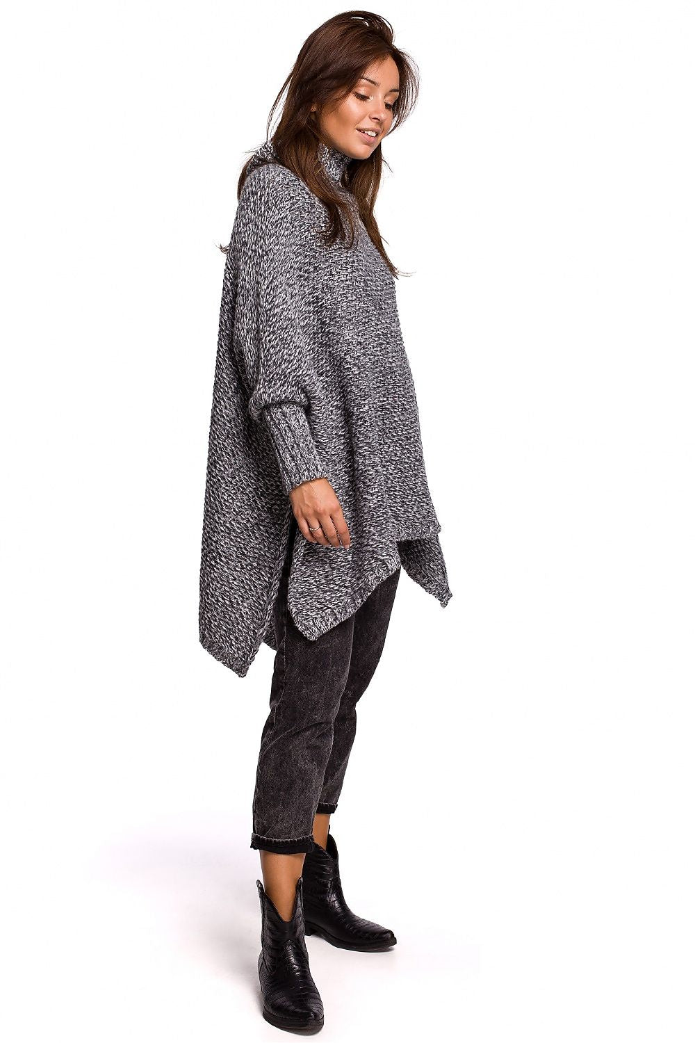  Pončo model 148266 BE Knit 
