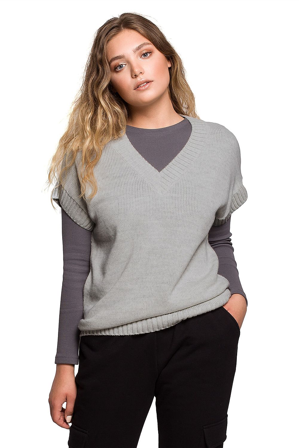  Bez rukávov model 157585 BE Knit 