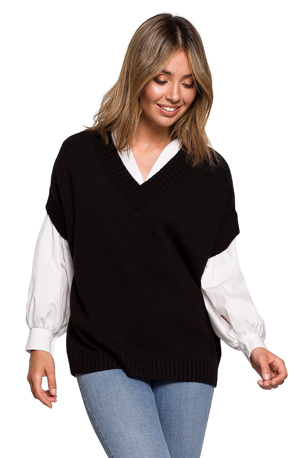  Bez rukávov model 157588 BE Knit 